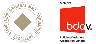 MHZ Logo and Building Design Assosiation Victoria